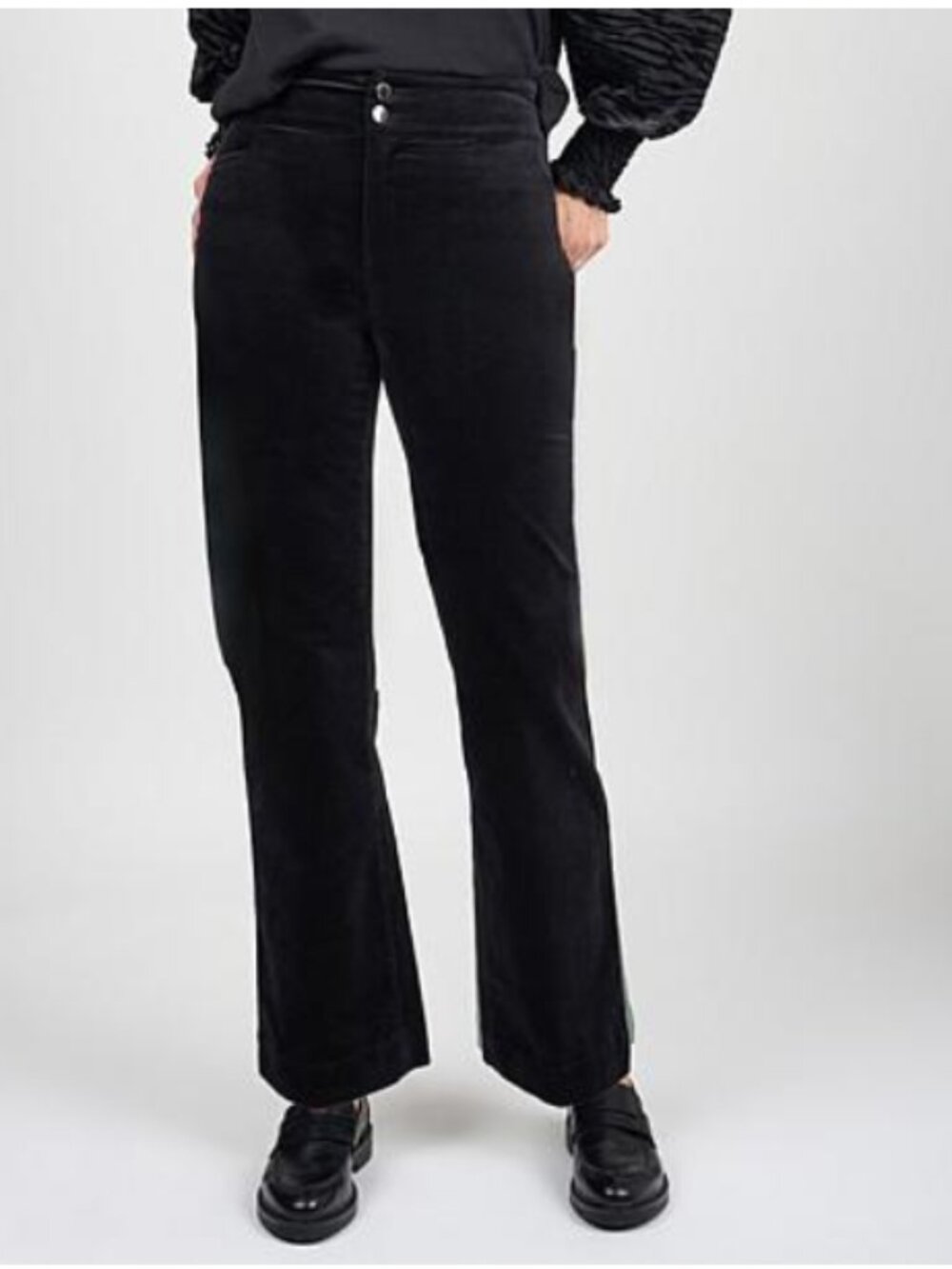 Diane Gilman Stretch Velveteen Baby Bootcut Pant - Size: 12 - NIP